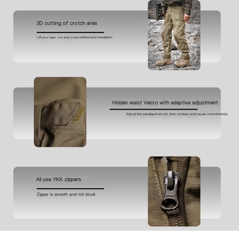 Assault 3.0 Military Bird Outdoor Tactical Pants Men's Spring Cycling Pants Adjustable Waist Work Pants