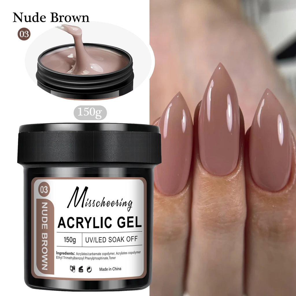 1Jar 100/150g Poly Nail Gel UV LED Cured Builder Nail Gel Acrylic Crystal Nail Extension Gel For Nails DIY At Home Salon