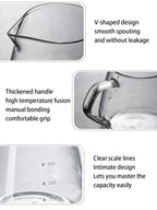 Punana 600ml Pour Over Coffee Maker Set Glass Carafe Coffee with Glass Coffee Filter Drip Coffee Maker Set for Home or Office
