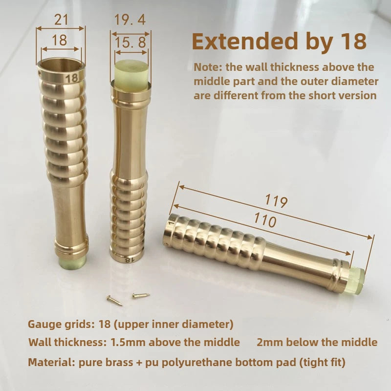 1PCS Brass Cane Crutch Tip with Anti-Skid 12mm-26mm for Hiking Pole Chair Leg Feet Replacement