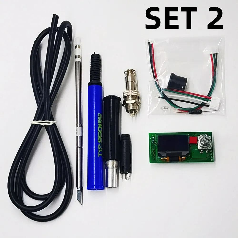 STC OLED  2023 Temperature Controller For DIY Soldering Station Kits T12 Iron Tips Electric Tools Auto-Sleep Quick Heat