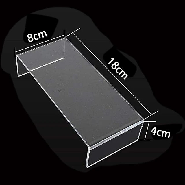 Clear acrylic U-shape display riser stand set, jewelry cupcake shoe figure shelf (1pc/3pcs/5pcs)