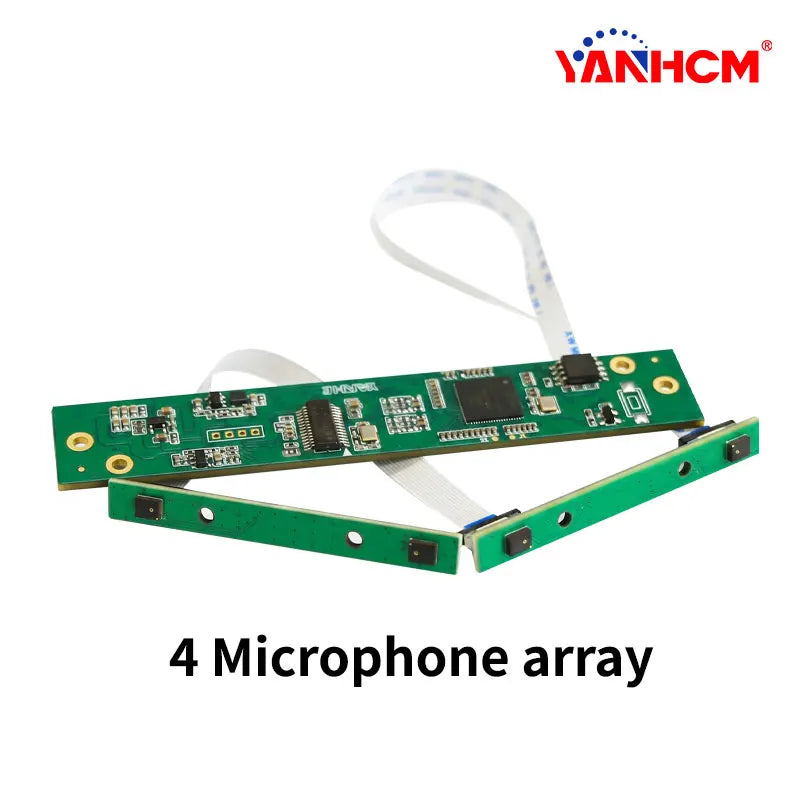 YANHCM 4 Microphone Array Module Board USB 2.0/3.0 Driverless AEC AGC for Voice