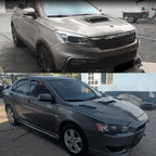 40cm Universal Car Air Flow Decorative Intake Hood Scoop Bonnet Vent Sticker Cover Hood Geared to fit any FLAT Hood Vehicle
