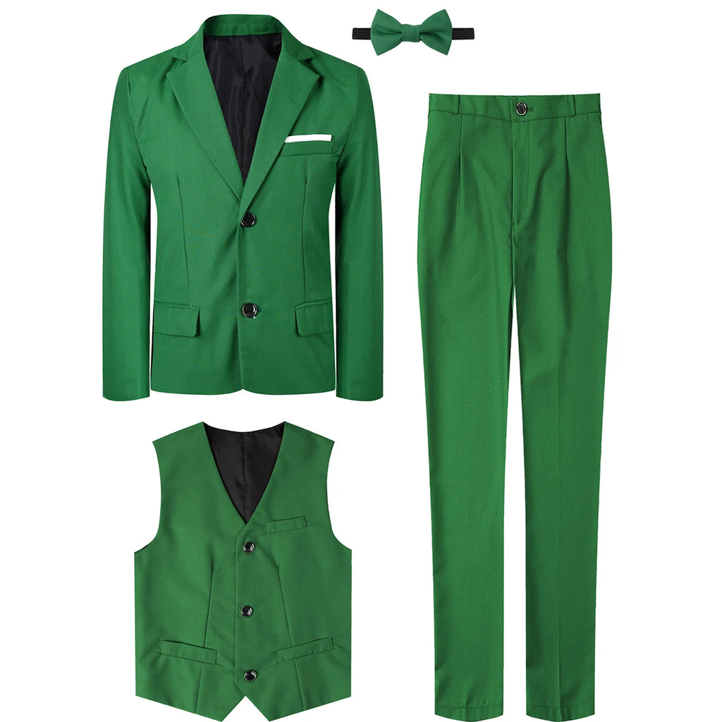 Suits for Boys Kids Wedding Easter Church Tuxedo Teenager School Performance Piano Outfit Set Children Birthday Formal Clothes