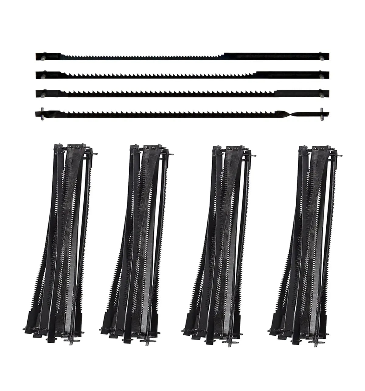 JTEX 48pcs 105mm Scroll Saw Blades Pin End 15/18/24 TPI for Dremel Moto-Saw MS20 MS51 MS52 MS53