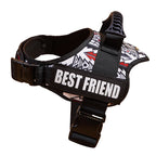 Dogs Harness Customizable Personalized Patches Dog Vest Eazy Control Handle Adjustable Backing Small Medium Large Pet Dog Collar