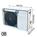 Multi-sizes Oxford Cloth AC Cover Breathable Easy To Install Durable Dirt-Proof Outdoor Use Rollup AC Cover Weather Protection