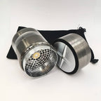 New 55MM Toothless Manual Metal Herb Grinder Spice Crusher Large-capacity Portable Toothless Design Transparent Screen Catcher
