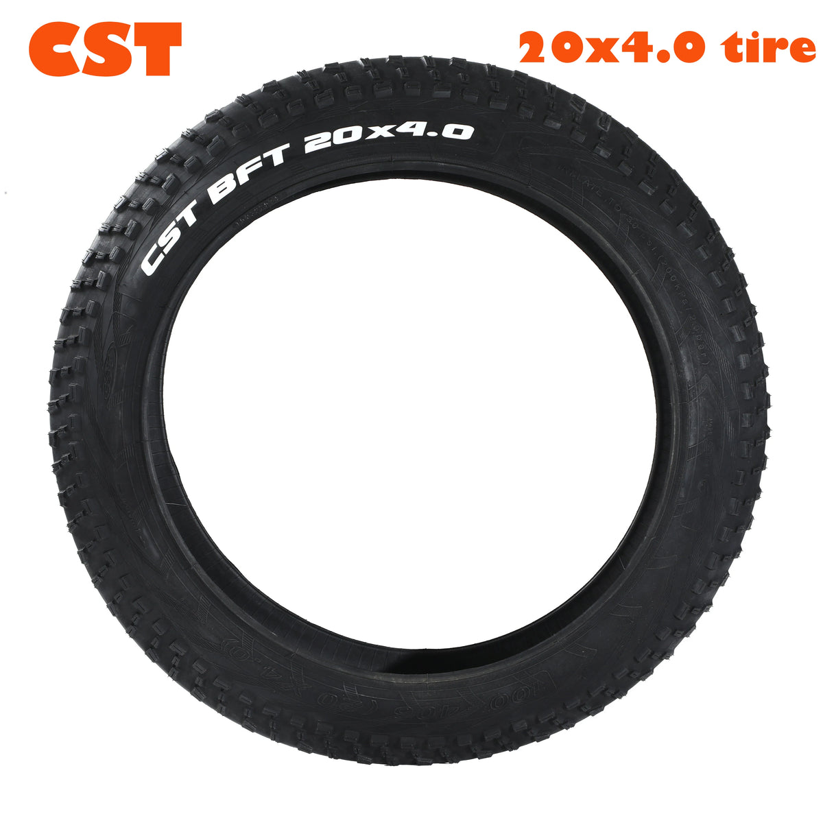 CST 20x4.0 fat bike tire for snow and sand, anti-slip tread (tire only)