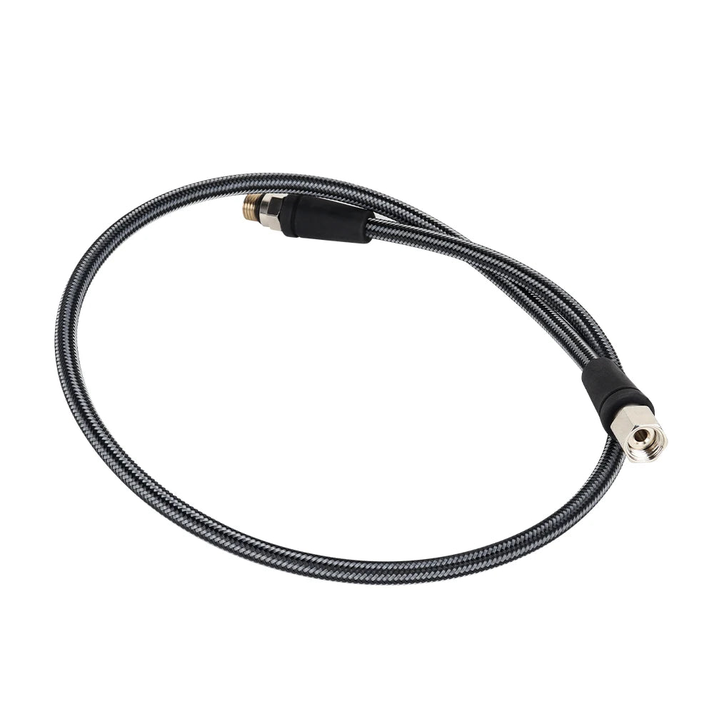 DIDEEP Diving Carbon Fiber Braided High Pressure Tube, Scuba Diving Residual Pressure Hose, Can Be Connected to Pressure Sensor