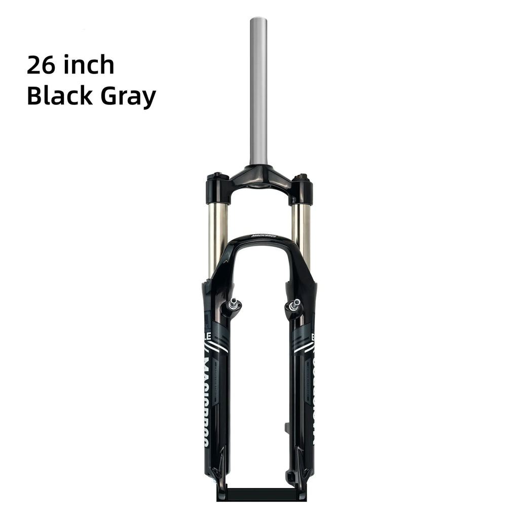 MAGICBROS 26-Inch Shock-Absorbing Front Fork for Mountain Bikes - Disc Brake & V-Brake Compatible Bicycle Front Suspension