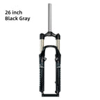 MAGICBROS 26-Inch Shock-Absorbing Front Fork for Mountain Bikes - Disc Brake & V-Brake Compatible Bicycle Front Suspension