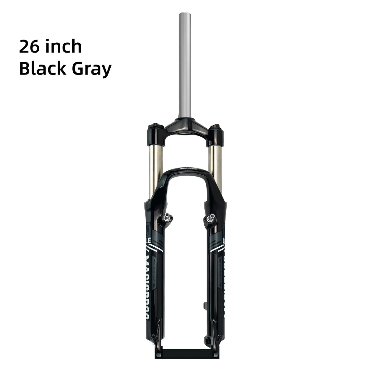 MAGICBROS 26-Inch Shock-Absorbing Front Fork for Mountain Bikes - Disc Brake & V-Brake Compatible Bicycle Front Suspension