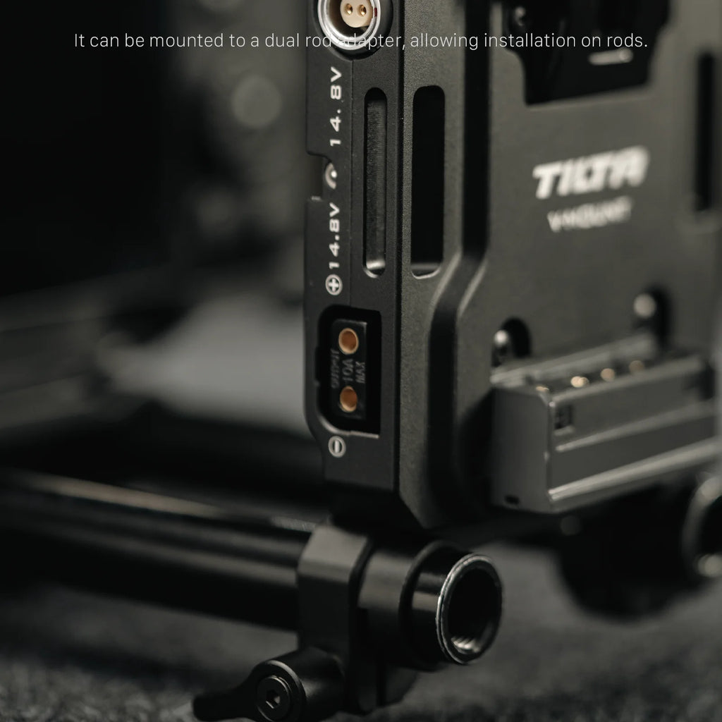TILTA Mini PD V Mount Battery Plate Black TA-BTP4-V-B with USB-C P-Tap and 2-Pin Lemo