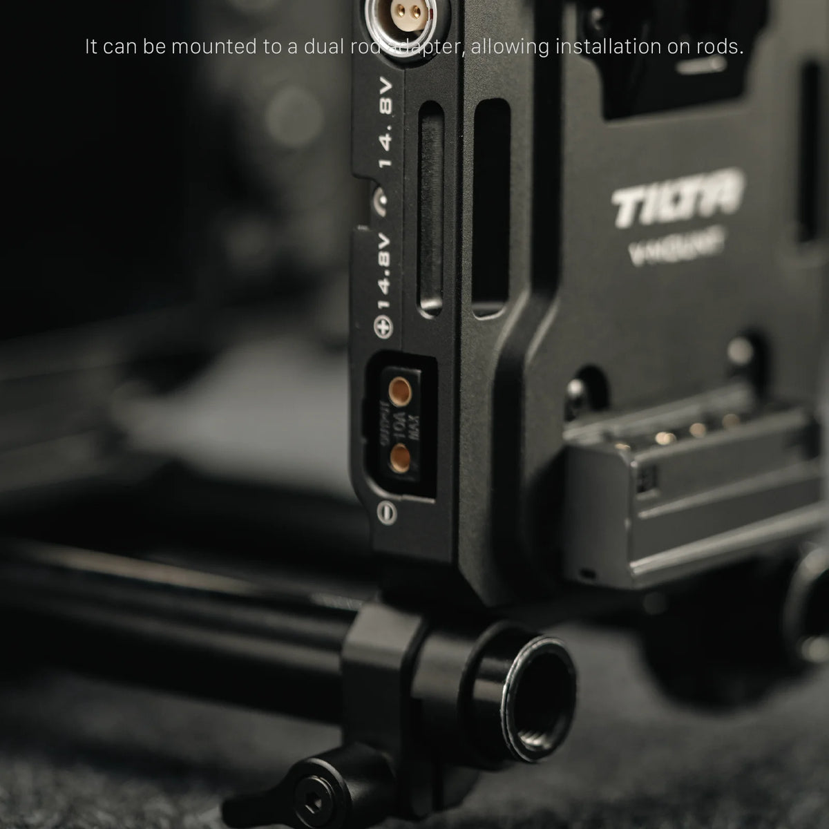 TILTA Mini PD V Mount Battery Plate Black TA-BTP4-V-B with USB-C P-Tap and 2-Pin Lemo