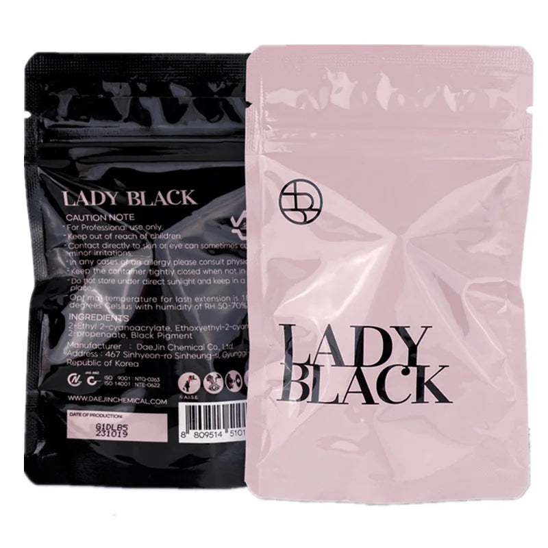 5/10 Bottles 5ml Lady Black Eyelash Extension Glue Sky Zone Strong Fast Drying False Eyelashes Glue Adhesive Low Irritation