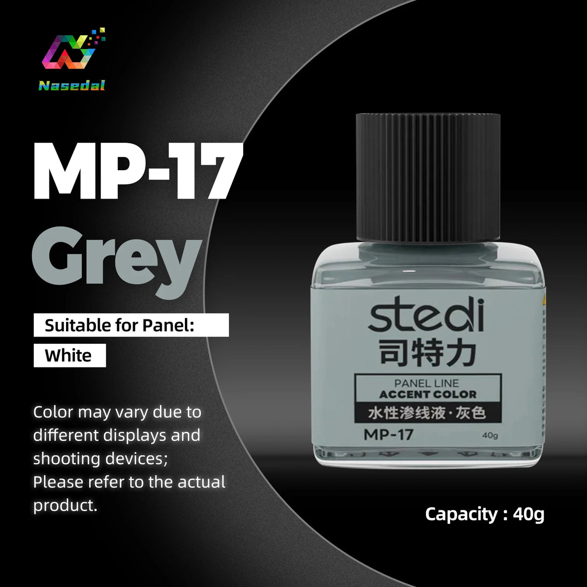 Stedi MP-10~MP-13 40g Water-Based Panel Line Paint Weathering Color for Gundam Military Plastic Model Painting Tools DIY Craft