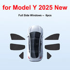 For Tesla Model Y Juniper 2025 2026 Launch Sun Shade Front Rear Side Window Sunshade Windshield Sun Outdoor Camping Accessories