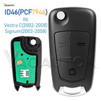 Flip remote key fob 433MHz ID46 PCF7941/7946 for Opel/Vauxhall Astra H Zafira B