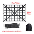 Heavy Duty Roof Rack Cargo Net PVC Webbing Truck Pickup SUV Van Cargo Safetyweb Control Net For Car Roof Car modification parts