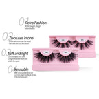Free Shipping 10Pairs/Pack Fluffy Wispy Natural Strip Lashes With Spikes Wholesale in Bulk Faux Mink Lashes Supplies