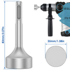 SDS Plus Ground Rod Driver for Rotary Hammer Drill Tools 19/21/25/35mm Hardened Steel  Earth Stake Hammer Drill Grounding Rod