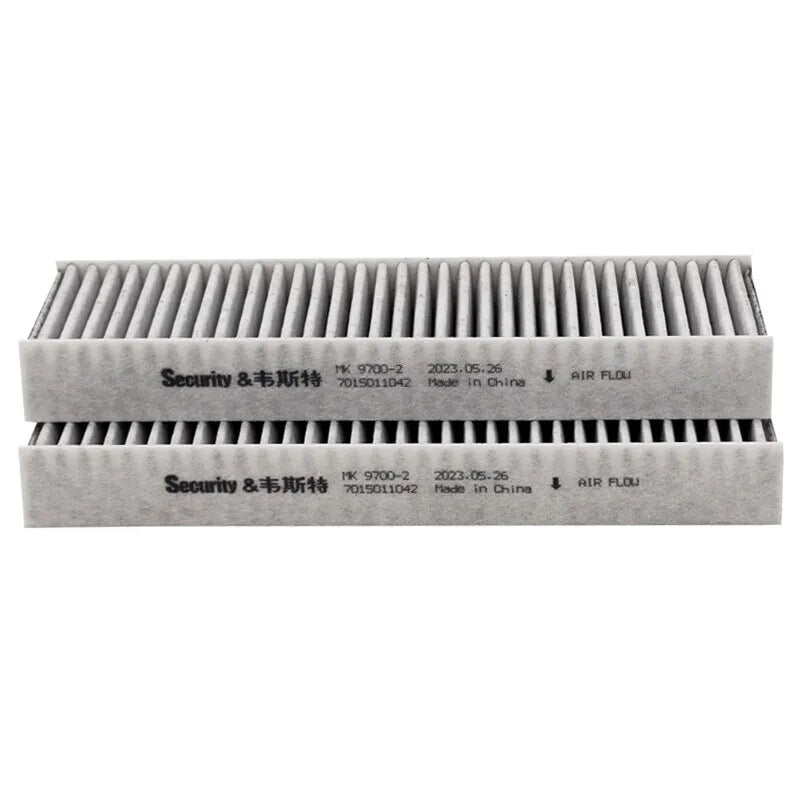 For PEUGOET 208 2008 e2008 1.2 1.6 1.5 BlueHDI 2019 - Present 2Pcs WESTGUARD MK9700 Cabin Filter 9833351080 CUK26025-2 R5608
