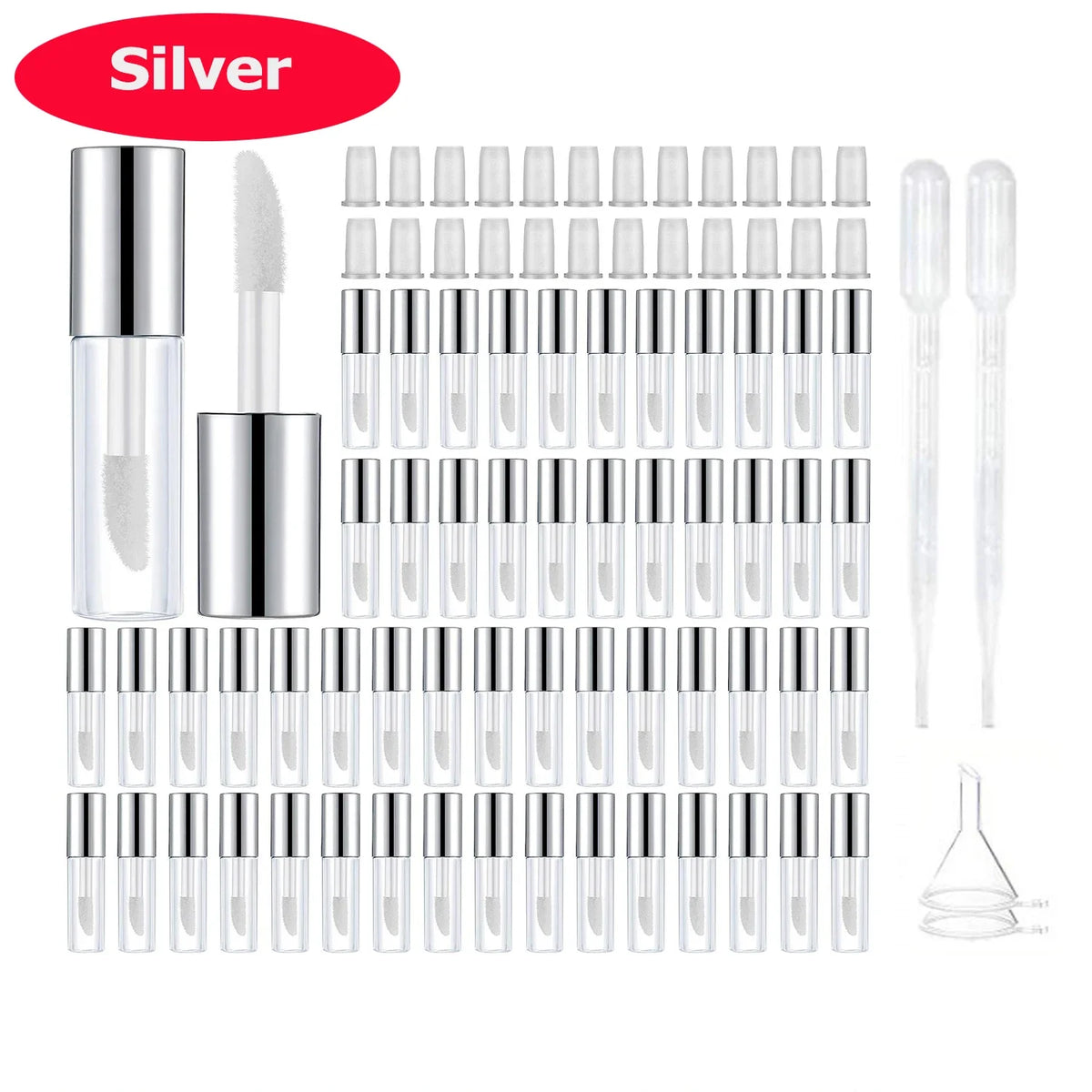 Silver / 100Pcs