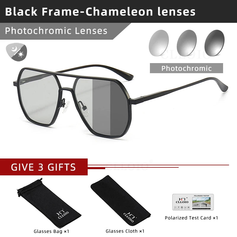 CLLOIO Polarized Driving Sunglasses UV400 Anti-Glare Day Night Vision, Photochromic