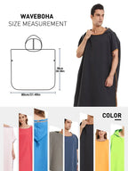 Microfiber Hooded Towel Men Women for Swim Beach Travel Quick Dry Changing Robe Cape Bath Towel Bathrobe Surf Poncho Sauna Play