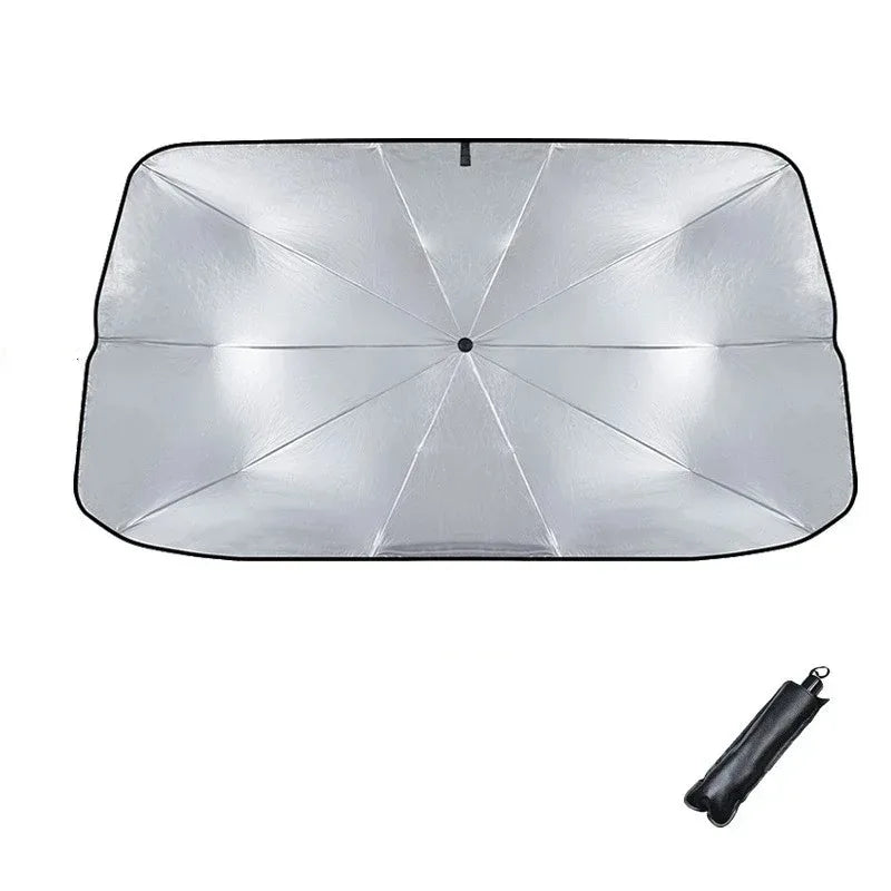 Car Sunshade Car Sunshade Retractable Sunscreen Heat Insulation Front Windshield Parasol Summer Sunscreen Products