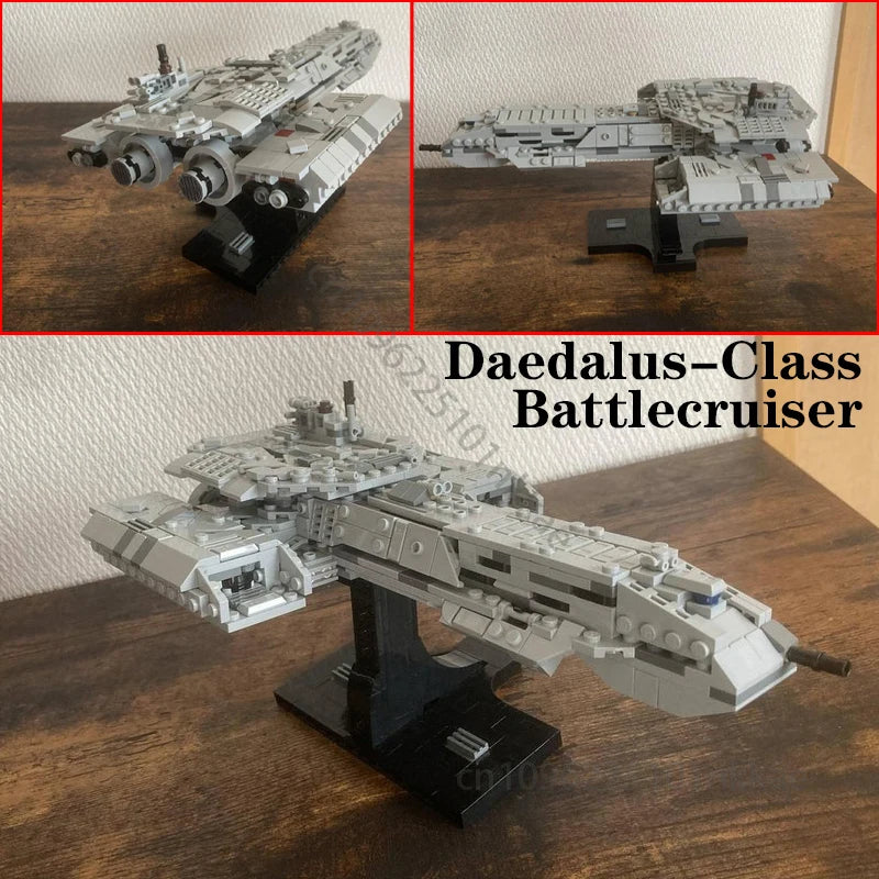 NEW BC-304 Daedalus Class Battlecruiser Model Building Blocks Pace War Weapon MOC SpaceShip Battle Bricks DIY Assembly Toy Gift