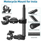 Motorcycle Mount kit for Insta360 X5 X4 X3 X2 RS DJI GoPro Double Clamp Handlebar Selfie Stick for Insta 360 Mount Accessories
