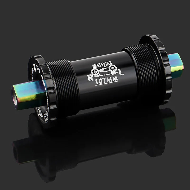 Ceramic Bearing Bicycle Bottom Bracket 68*103 107 110 113 119 122mm Square Titanium Axle Road Mountain Bike Central Axis BB Sets