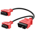 Autel OBD2 16 Pin OBDII Y Splitter Extension Adapter Cable, 1x Male to 2X Female Extension Y Connector fit for Standard Scanner