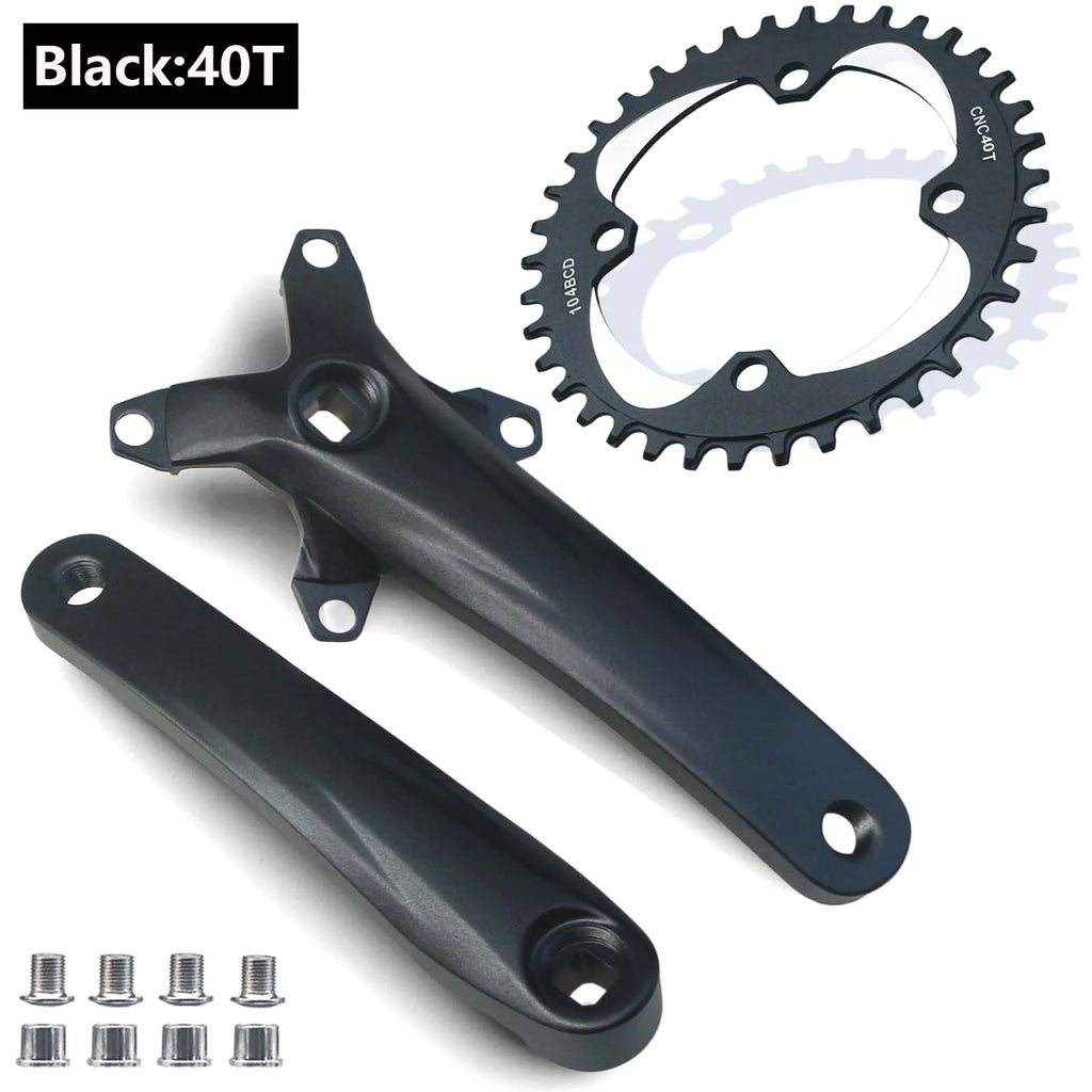 170 104BCD 64BCD MTB Bicycle Crank set Square taper Crank Mountain Bike Crankset 30T~42T Chainring For 8 9 10 11 speed chain