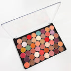 XL Empty Magnetic Eyeshadow Palette Storage Box Clear Lid, 20pcs Metal Stickers, 23.5x16.5cm