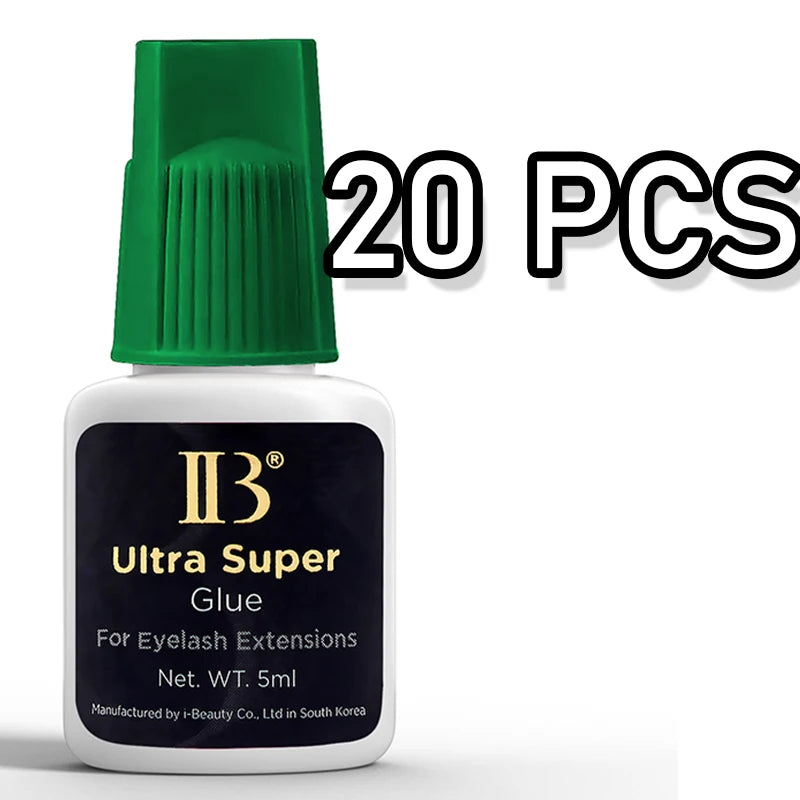 IBeauty Ultra Super IB Glue for Eyelash Extensions 5ml IB Green Cap False Lash Adhesive Makeup Tools Korea Supplies Cola