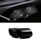 For BMW F10 F20 F30 F32 F34 F36 F48 Car Exhaust Muffler Tip Stainless Steel Pipe Chrome Trim Modified Car Rear Tail Throat Liner