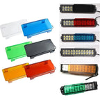 LED Work Light Bar Dust Proof Protective Covers Amber Clear Black Red White Color For 3" 4" 7" 12" 20" 22" 32" 42" 52" Led Light