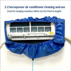 Hanging AC Cleaning Cover Kit, Reusable Dust Water Bag w/ Support Plate, 105cm 2pcs