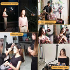 Double Arm LED Fill Light with LCD, 3200-5600K Photo Studio Selfie Lamp, Tripod Options