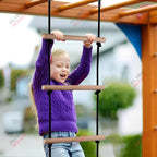 Children Climbing Rope Ladder Wooden Swing Kids Indoor Outdoor Tree Playground Recreation Play Game Bodybuilding Set