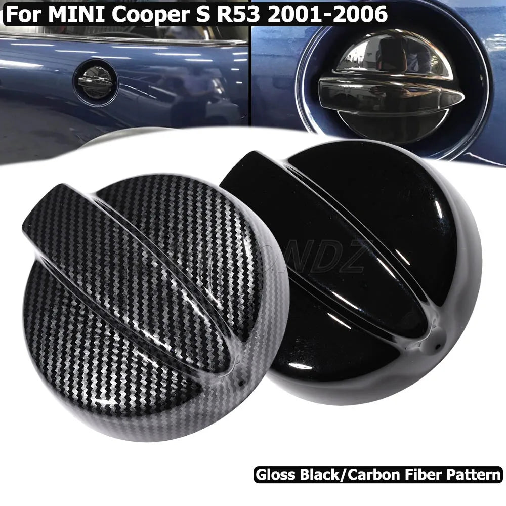 For R53 Gloss Black Fuel Petrol Cap Cover For Mini Cooper S Gen 1 2001-2006 Fuel Tank Cover Car-Styling Accessories