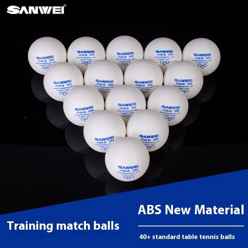 SANWEI TR/RS/3S 3 Star Table Tennis Balls 40+ ABS New Material Seamed Durable Professional Ping Pong Balls Training 50/100pcs