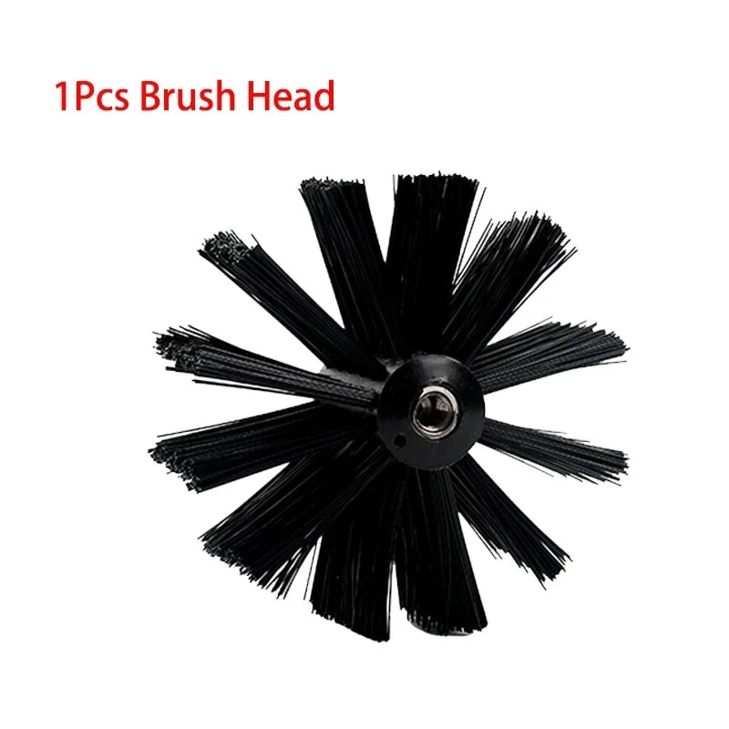 Flexible Chimney Cleaning Brush Extendable Flexible Dryer Vent Cleaner Soft Bristle Effective Air Duct Cleaning Tool