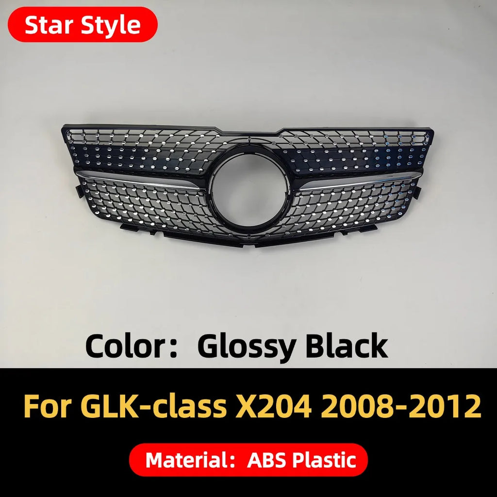 Front Bumper Grille Grill Tuning Accessories For Mercedes Benz GLK X204 GLK220 GLK250 GLK300 GLK350 2008-2015 Stars GT Style
