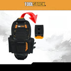 TOOLSTACK Technician's Pouch Multi-Pocket Durable Quick Hanging Waist Bag Screwdriver & Pliers Tool Organizer for Electrician