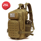 25L/50L Waterproof with 2 Bottle Holders Backpack Gym Outdoor Travel Hiking Fishing Trekking Backpacks 13inch Laptop Bag